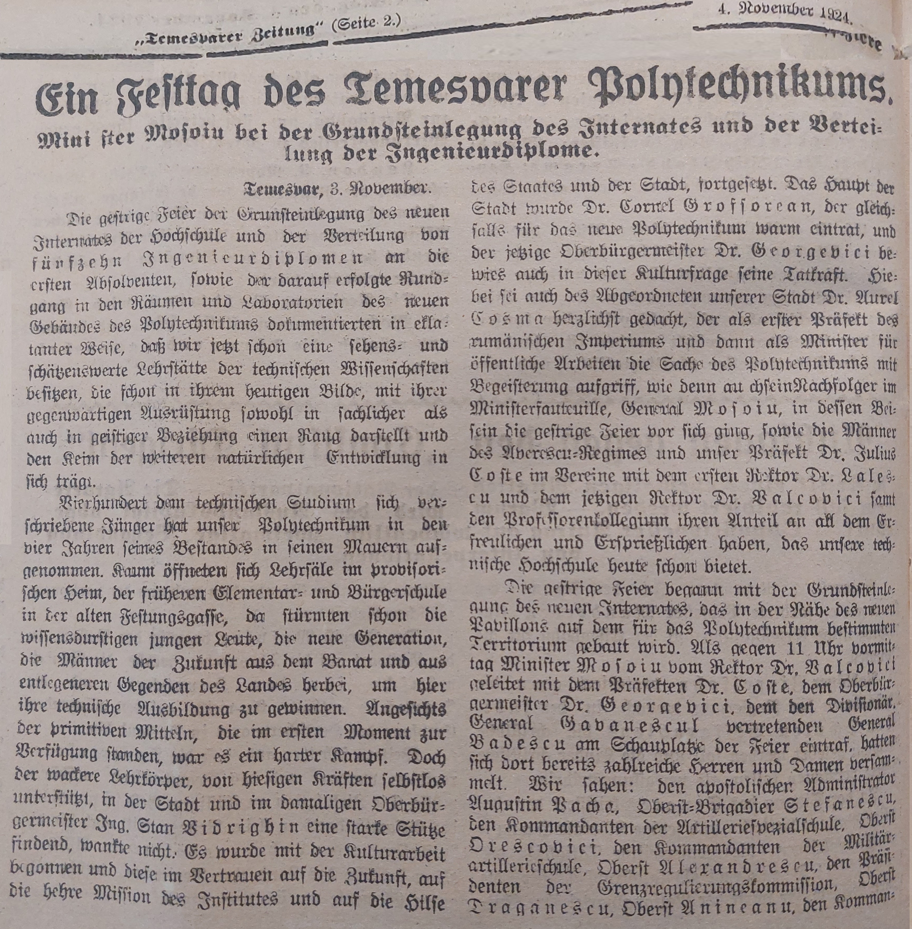 Politehnica - ZSSE Jimbolia