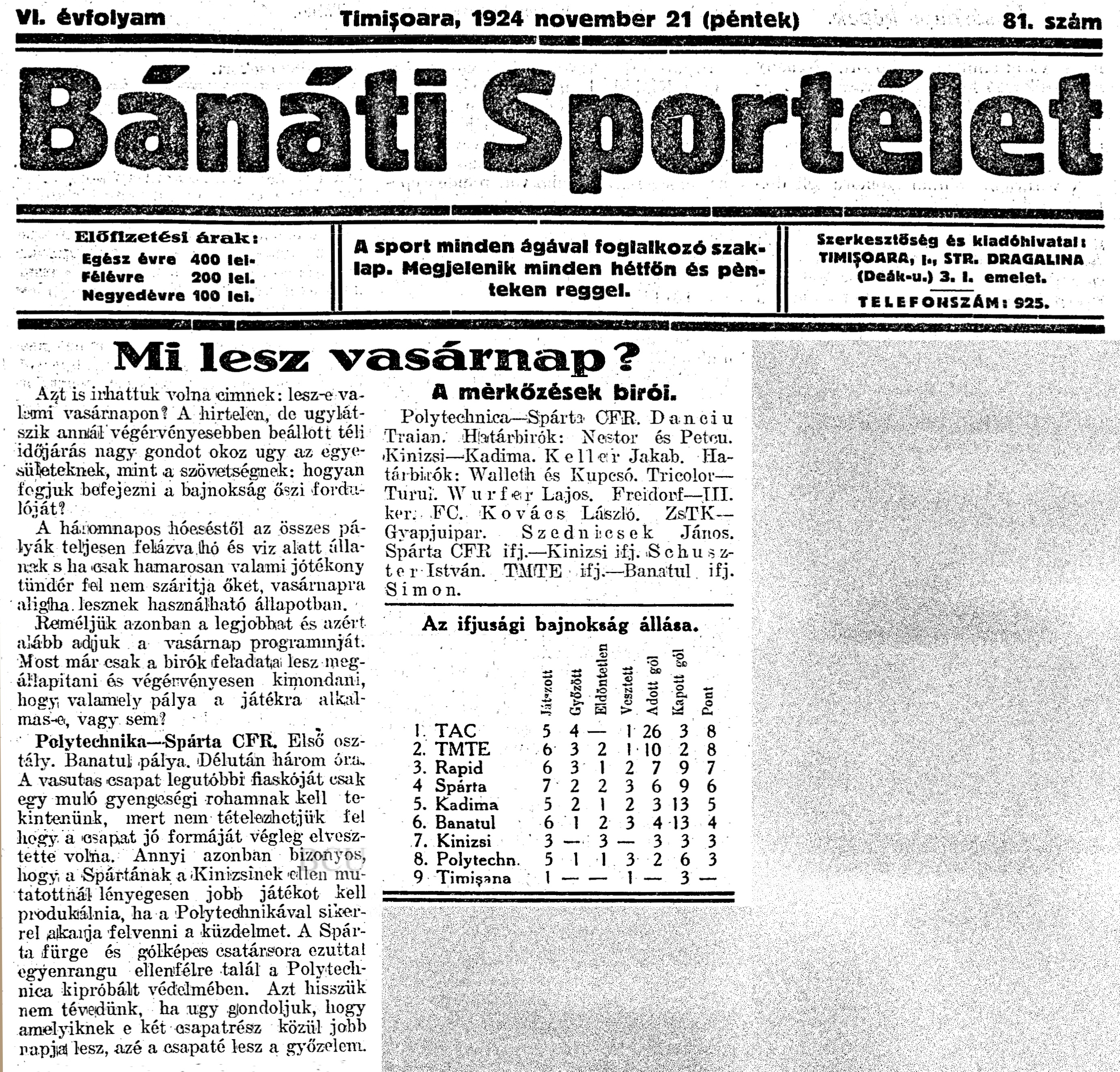 Politehnica - Sparta CFR Timisoara