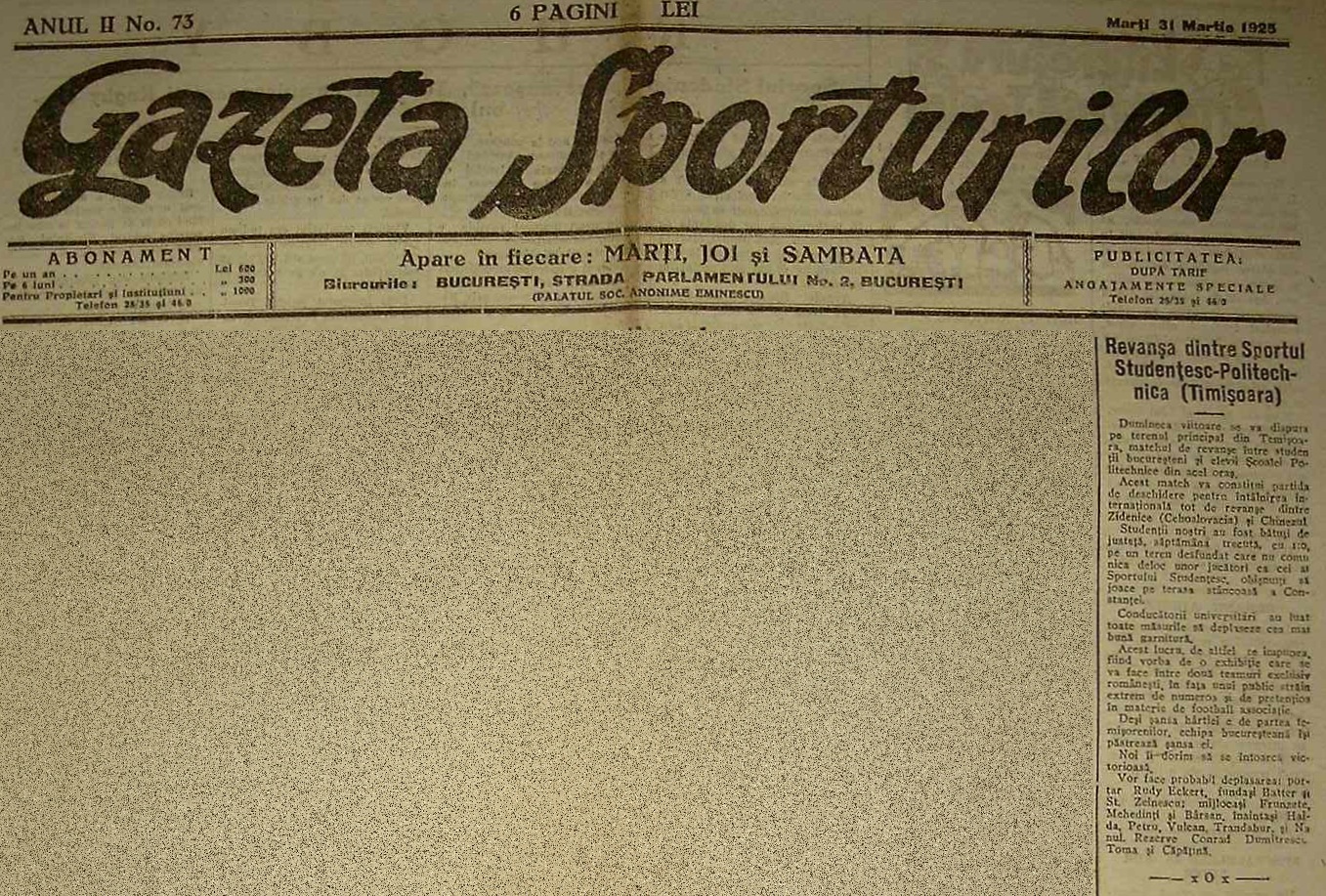 Politehnica - Sportul Studentesc Bucuresti