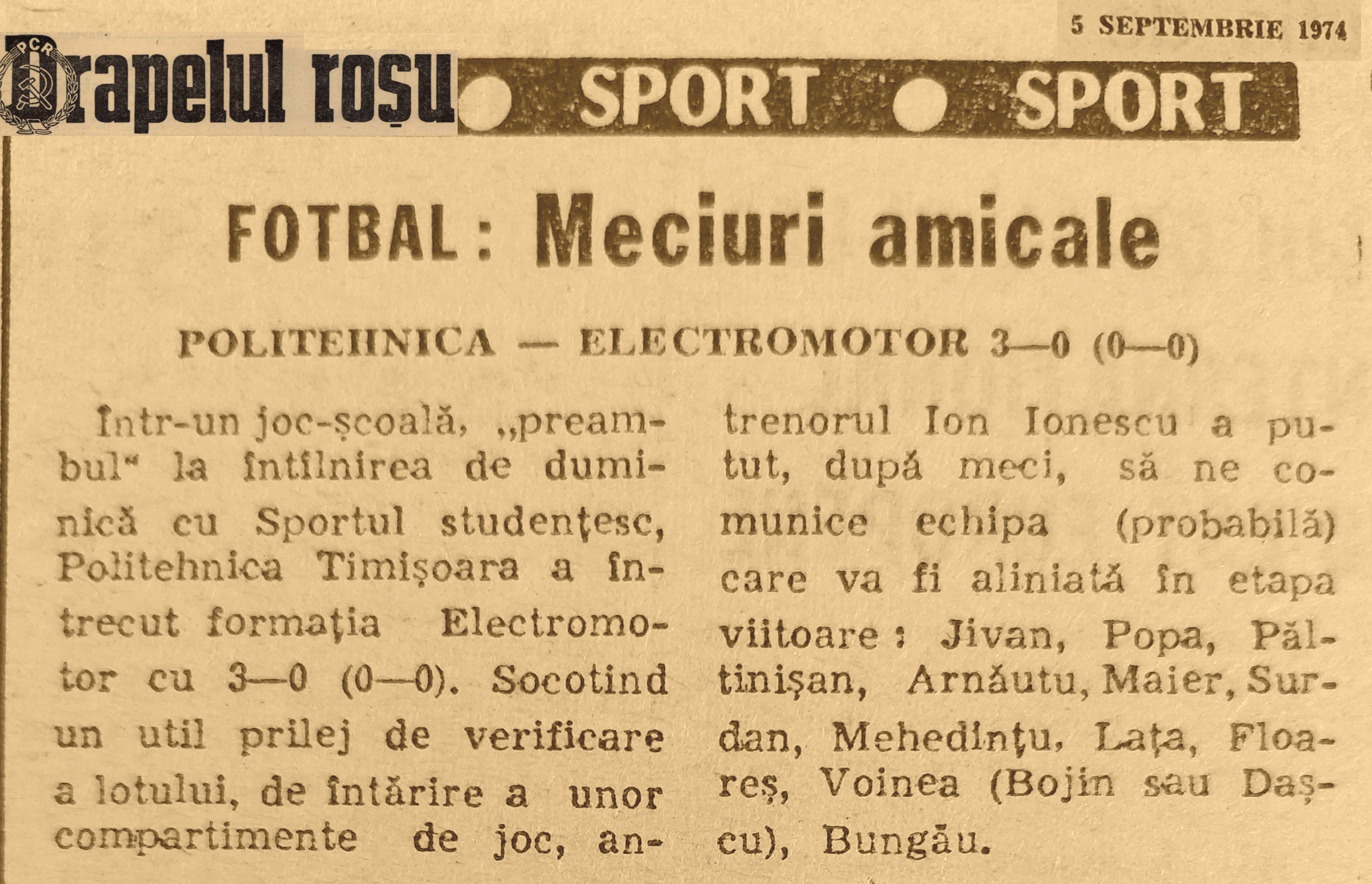 Politehnica 1974