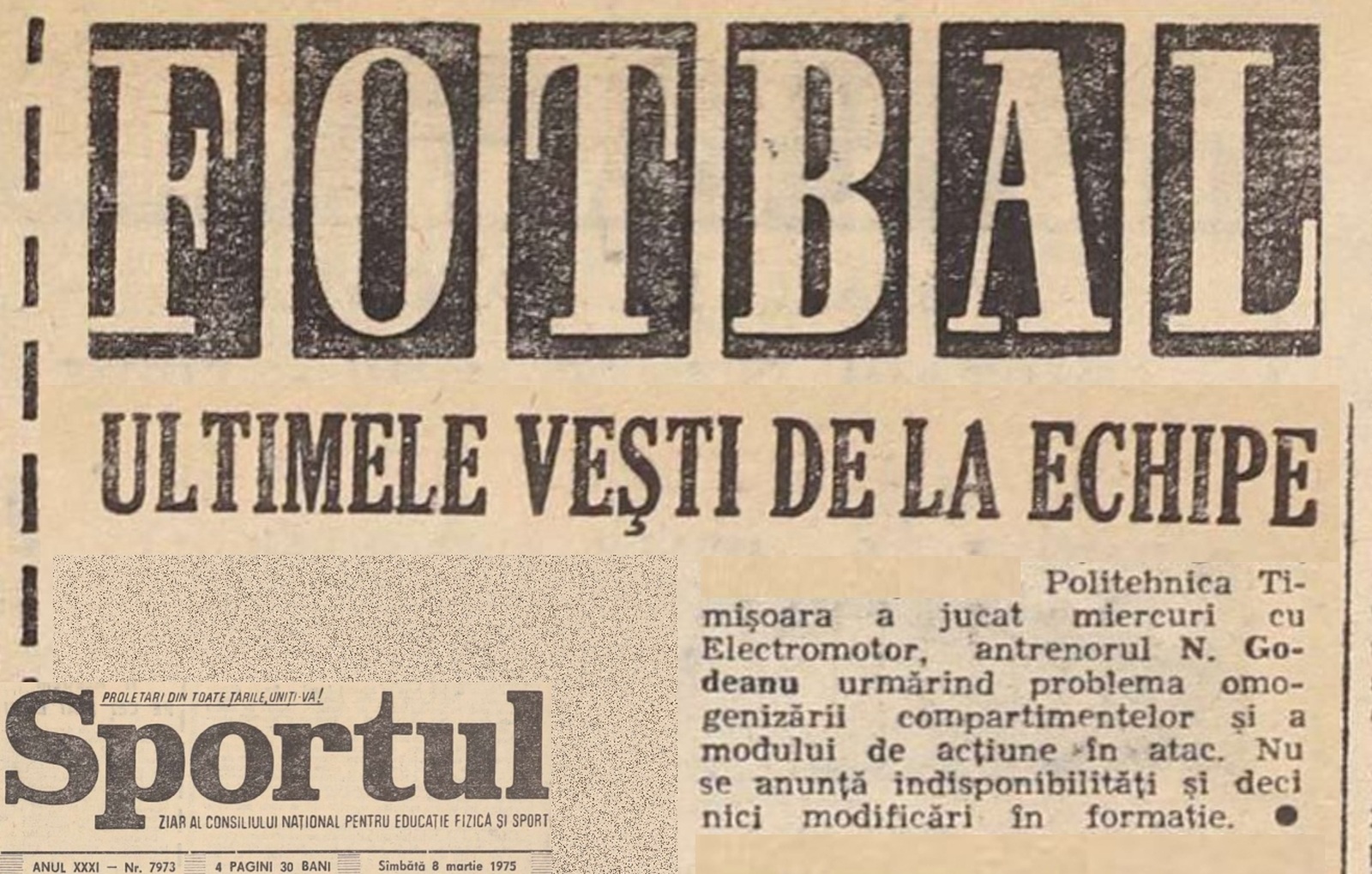 Politehnica - Electromotor Timisoara